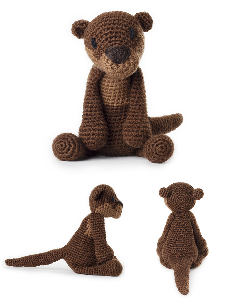 toft ed's animal arlo the marine otter amigurumi crochet